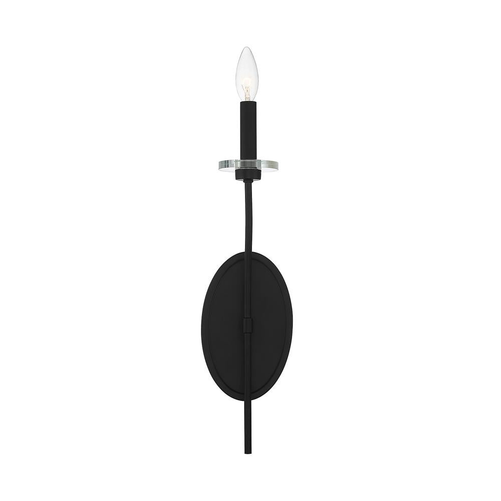 Savoy House Richfield 1-Light Wall Sconce in Matte Black 9-176-1-89