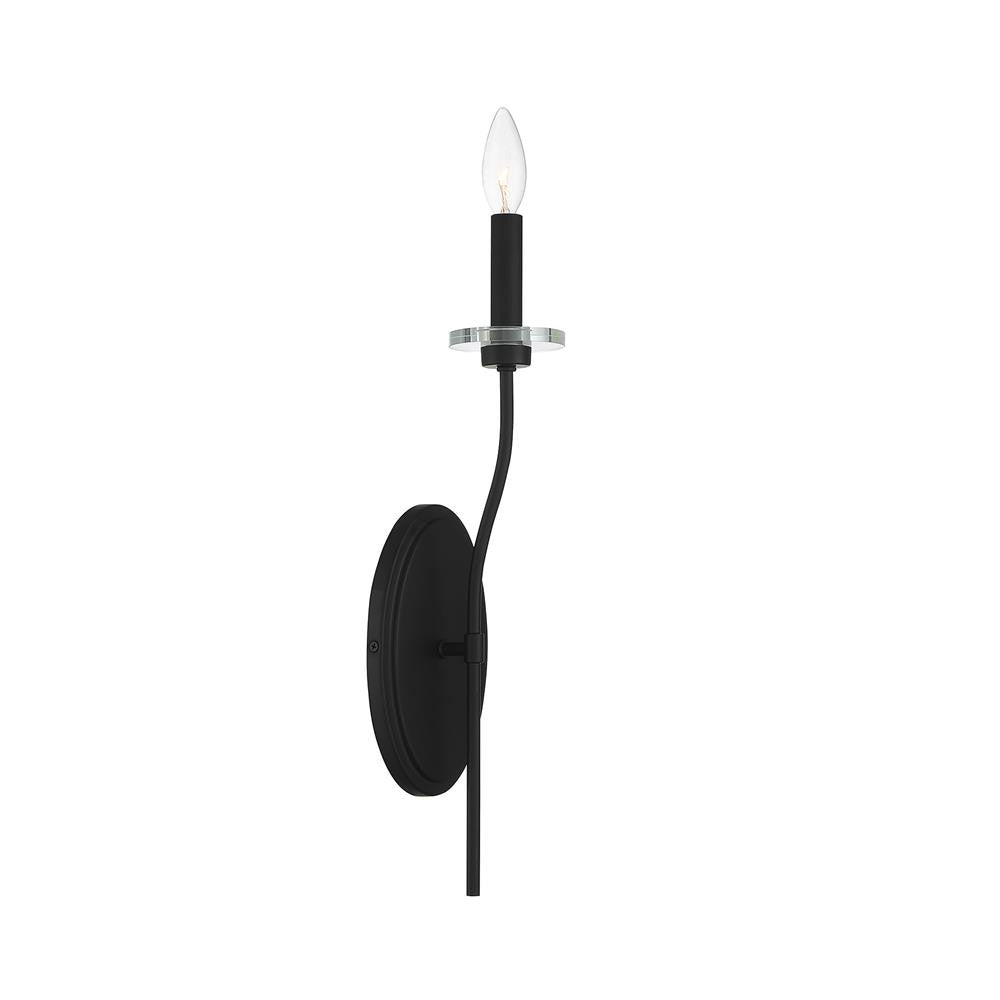 Savoy House Richfield 1-Light Wall Sconce in Matte Black 9-176-1-89