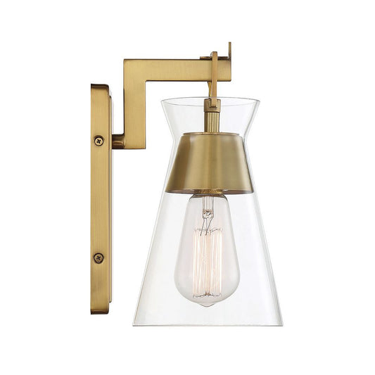 Savoy House Lakewood 1-Light Wall Sconce in Warm Brass 9-1830-1-322