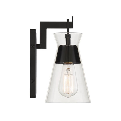 Savoy House Lakewood 1-Light Wall Sconce in Matte Black 9-1830-1-89