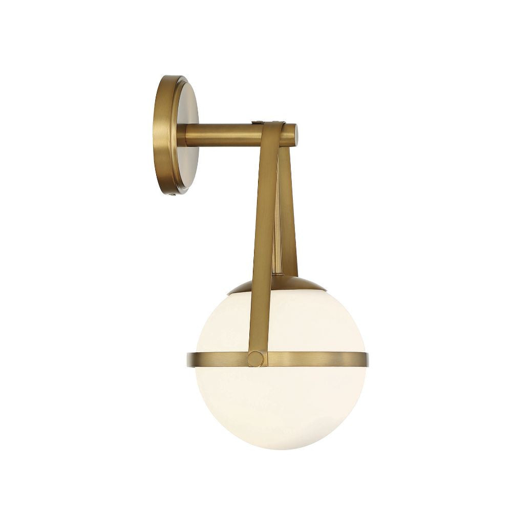 Savoy House Polson 1-Light Wall Sconce in Warm Brass 9-1911-1-322