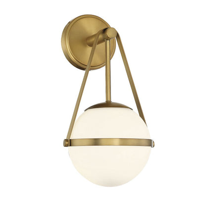 Savoy House Polson 1-Light Wall Sconce in Warm Brass 9-1911-1-322