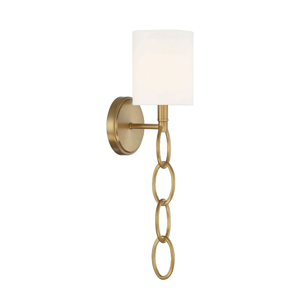 Savoy House Joffree 1-Light Wall Sconce in Warm Brass 9-1914-1-322