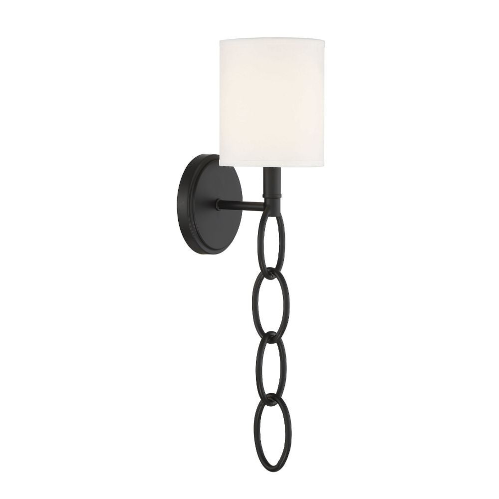 Savoy House Joffree 1-Light Wall Sconce in Matte Black 9-1914-1-89