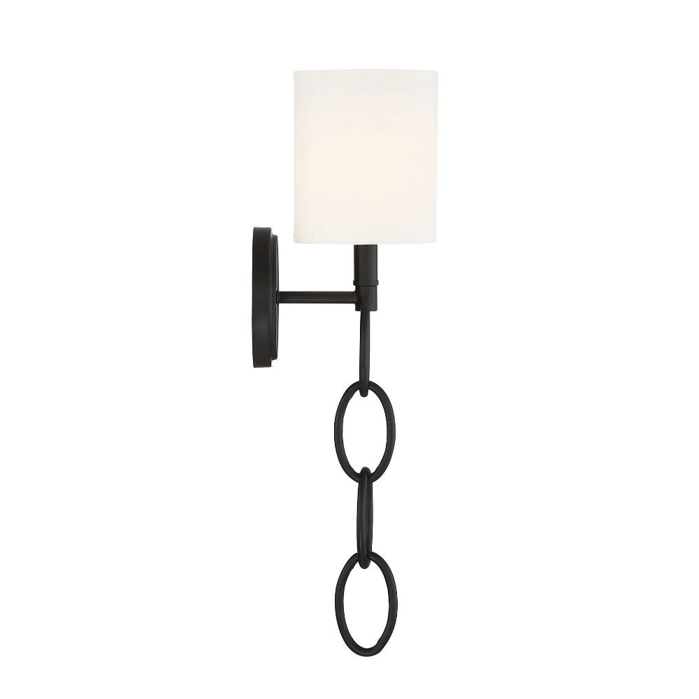 Savoy House Joffree 1-Light Wall Sconce in Matte Black 9-1914-1-89