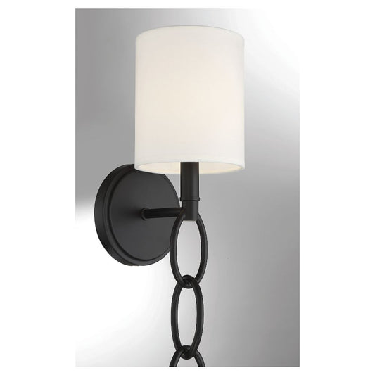 Savoy House Joffree 1-Light Wall Sconce in Matte Black 9-1914-1-89