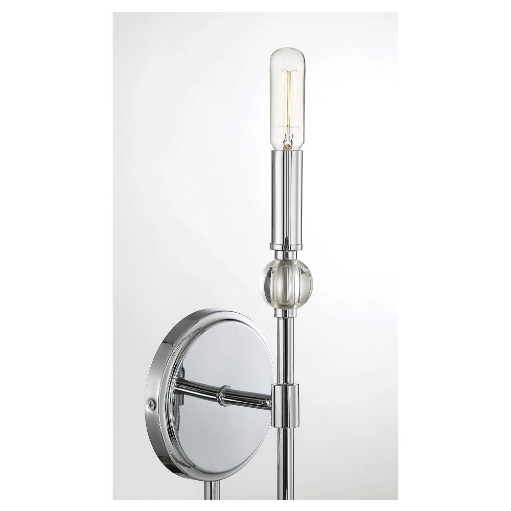 Savoy House Dawson 1-Light Wall Sconce in Polished Chrome 9-1916-1-11