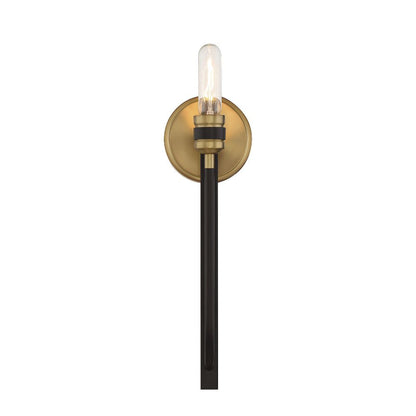 Savoy House Kenyon 1-Light Wall Sconce in Bronze with Warm Brass Accents 9-1918-1-77