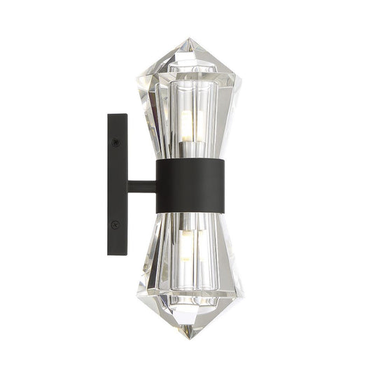 Savoy House Dryden 2-Light LED Wall Sconce in Matte Black 9-1940-2-89