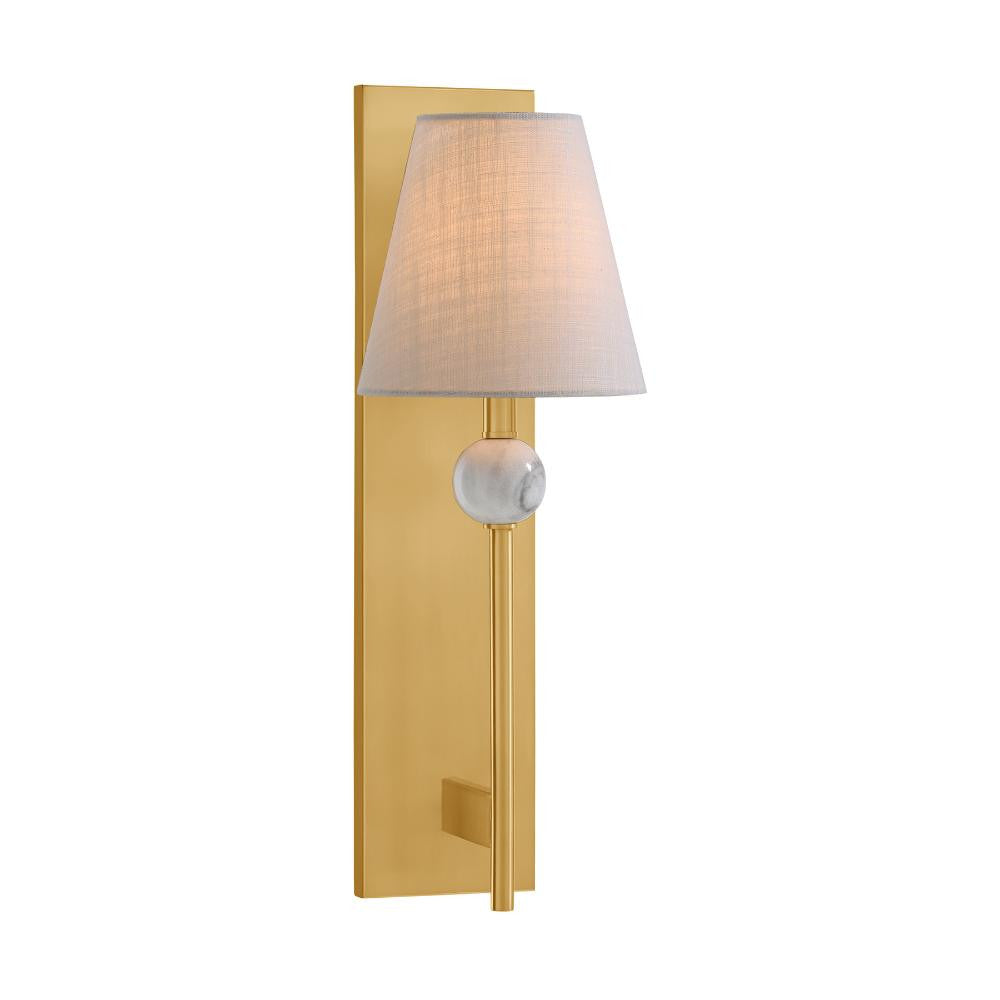 Savoy House Travis 1-Light Wall Sconce in Warm Brass 9-1968-1-322