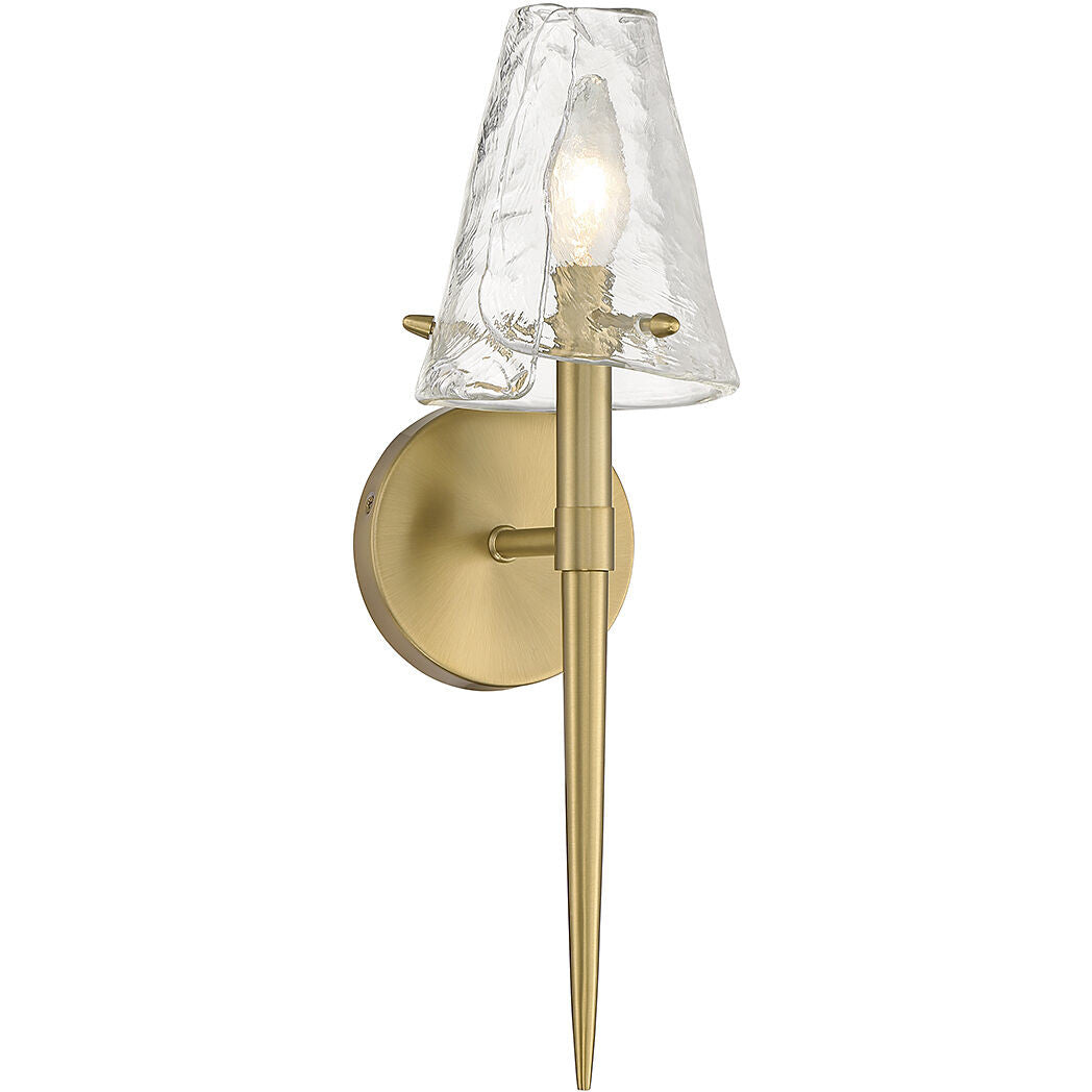 Savoy House Shellbourne 1-Light Wall Sconce in Warm Brass 9-2104-1-322