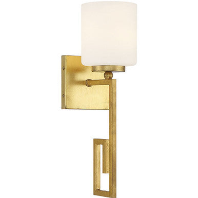 Savoy House Quatrain 1-Light Wall Sconce in True Gold 9-2302-1-260