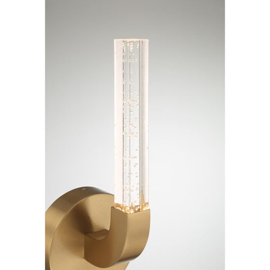 Savoy House Del Mar 1-Light LED Wall Sconce in Warm Brass by Breegan Jane 9-2509-1-322