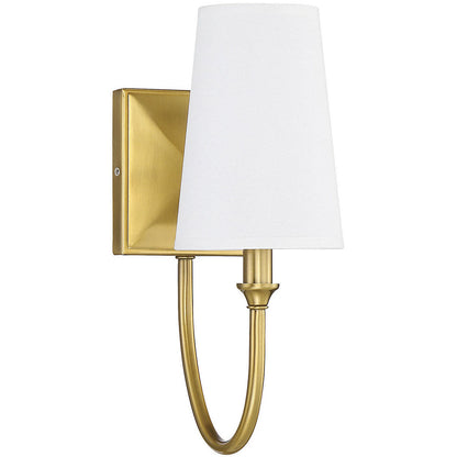 Savoy House Cameron 1-Light Wall Sconce in Warm Brass 9-2542-1-322