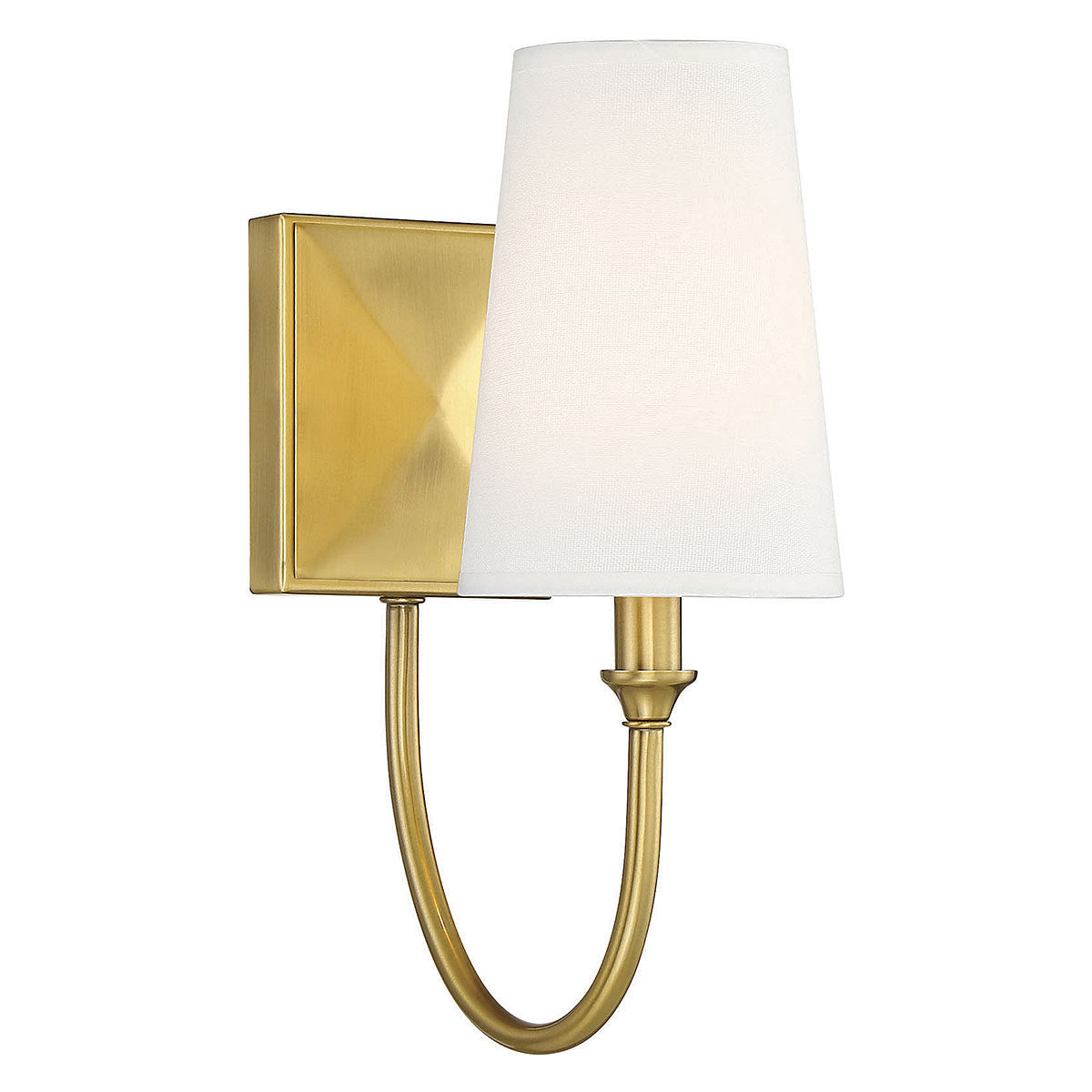 Savoy House Cameron 1-Light Wall Sconce in Warm Brass 9-2542-1-322