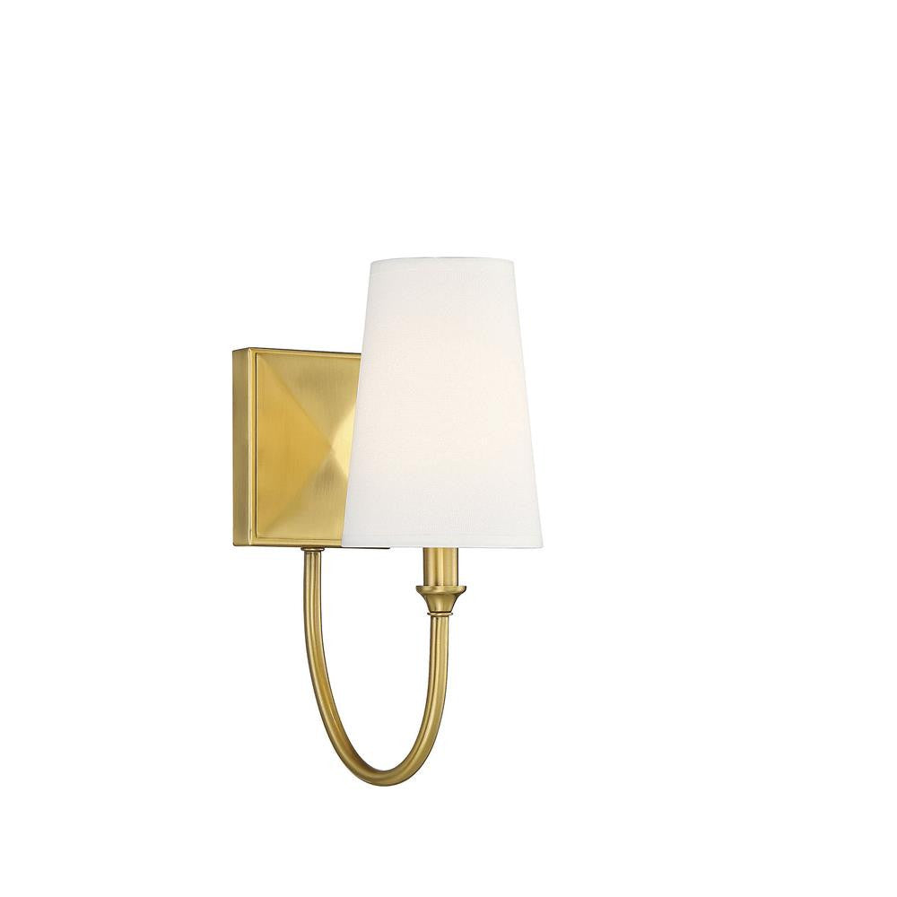 Savoy House Cameron 1-Light Wall Sconce in Warm Brass 9-2542-1-322