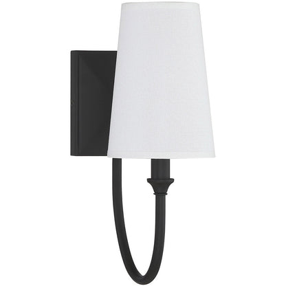 Savoy House Cameron 1-Light Wall Sconce in Matte Black 9-2542-1-89