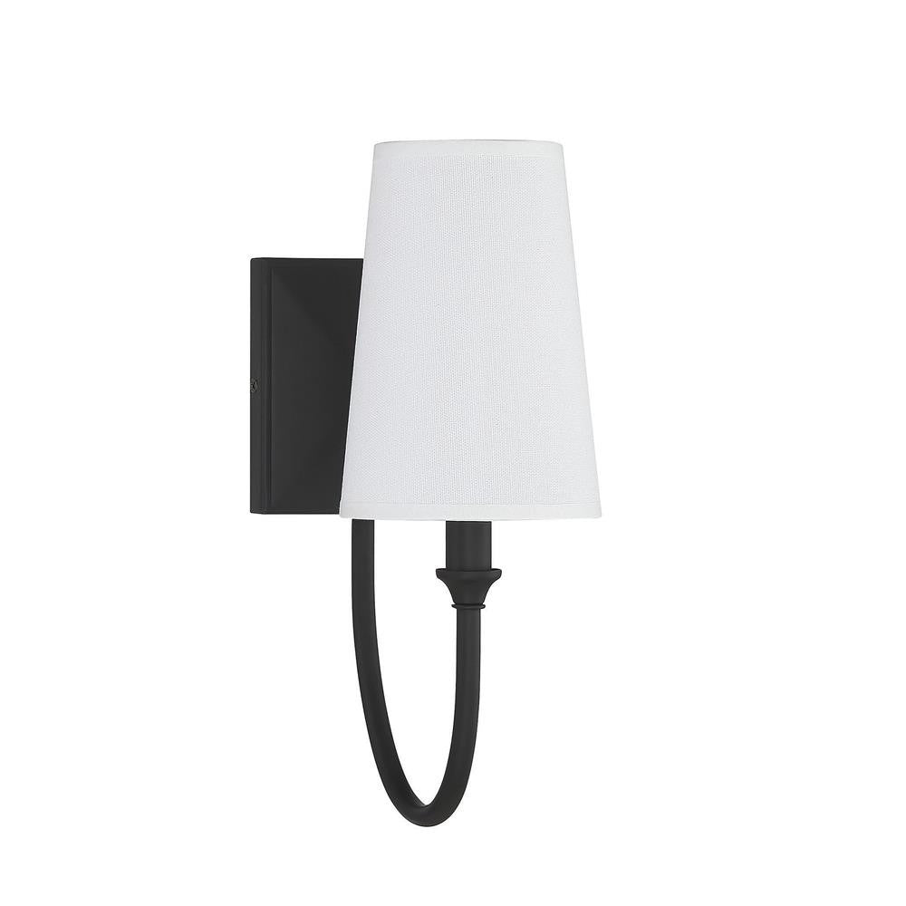 Savoy House Cameron 1-Light Wall Sconce in Matte Black 9-2542-1-89