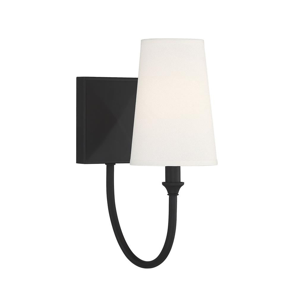 Savoy House Cameron 1-Light Wall Sconce in Matte Black 9-2542-1-89