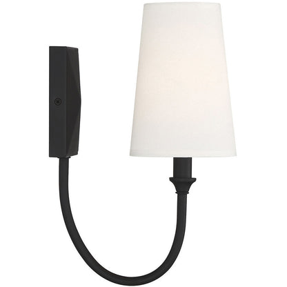 Savoy House Cameron 1-Light Wall Sconce in Matte Black 9-2542-1-89