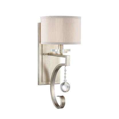 Savoy House Rosendal 1-Light Wall Sconce in Silver Sparkle 9-256-1-307