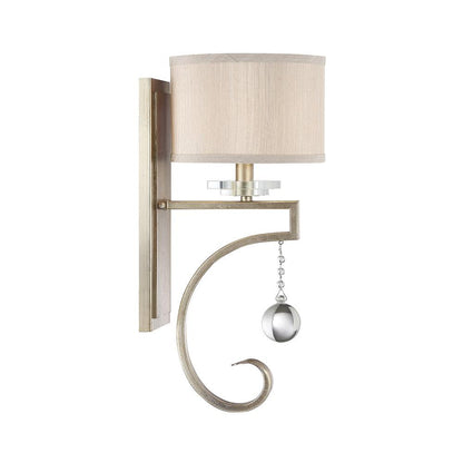 Savoy House Rosendal 1-Light Wall Sconce in Silver Sparkle 9-256-1-307