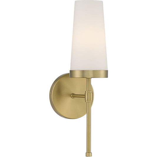 Savoy House Haynes 1-Light Wall Sconce in Warm Brass 9-2801-1-322