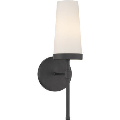 Savoy House Haynes 1-Light Wall Sconce in Matte Black 9-2801-1-89