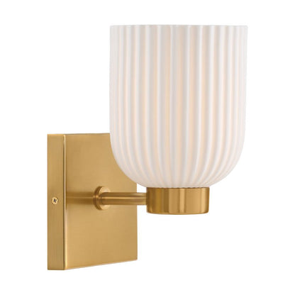 Savoy House Isla Blanca 1-Light Wall Sconce in Warm Brass by Breegan Jane 9-3172-1-322