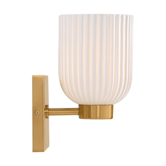 Savoy House Isla Blanca 1-Light Wall Sconce in Warm Brass by Breegan Jane 9-3172-1-322