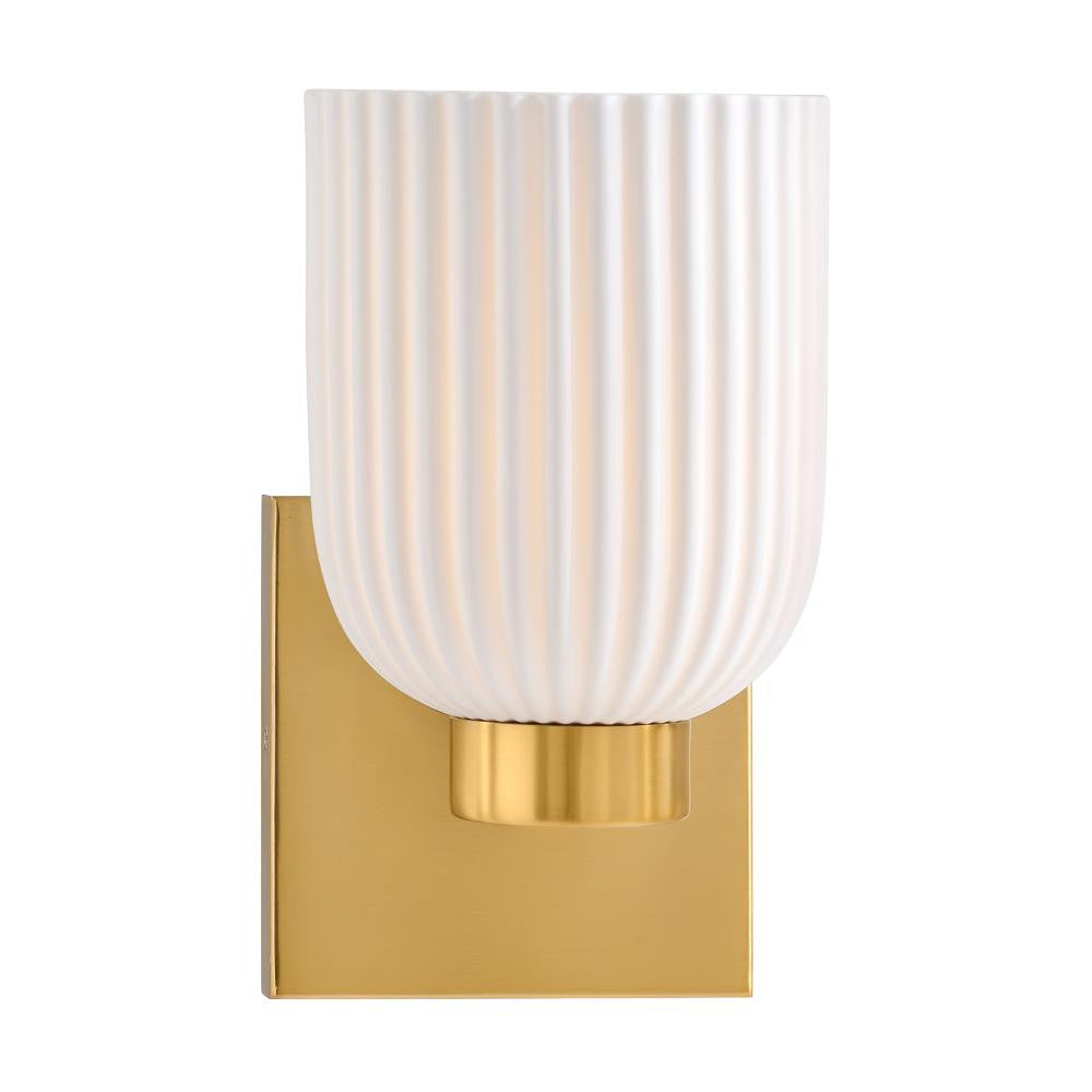 Savoy House Isla Blanca 1-Light Wall Sconce in Warm Brass by Breegan Jane 9-3172-1-322