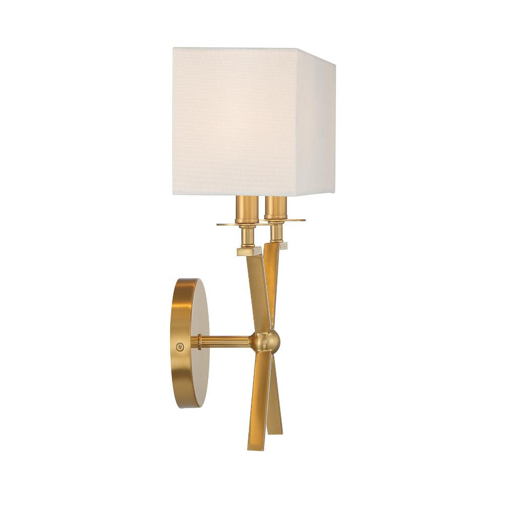 Savoy House Arondale 2-Light Wall Sconce in Warm Brass 9-3305-2-322