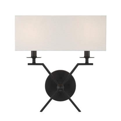 Savoy House Arondale 2-Light Wall Sconce in Matte Black 9-3305-2-89