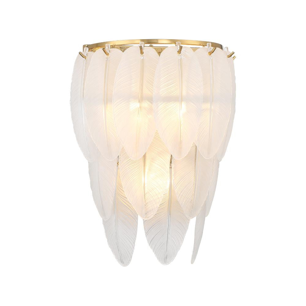 Savoy House Boa 3-Light Wall Sconce in Warm Brass by Breegan Jane 9-3506-3-322