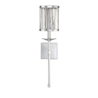 Savoy House Ashbourne 1-Light Wall Sconce in Polished Chrome 9-400-1-11