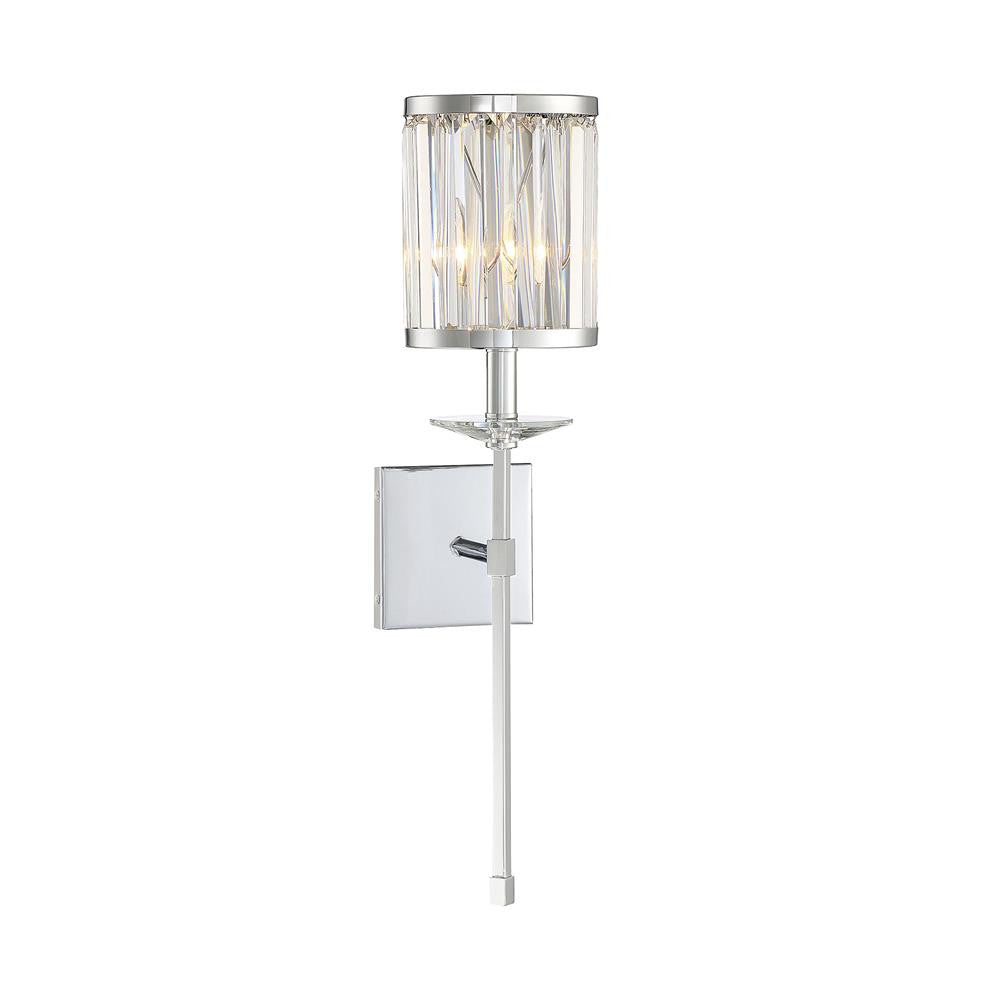 Savoy House Ashbourne 1-Light Wall Sconce in Polished Chrome 9-400-1-11