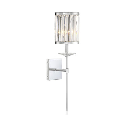 Savoy House Ashbourne 1-Light Wall Sconce in Polished Chrome 9-400-1-11