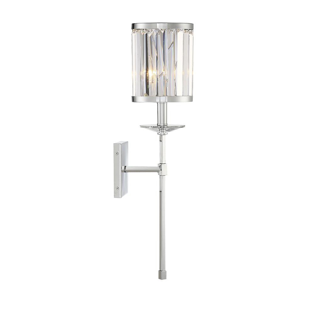 Savoy House Ashbourne 1-Light Wall Sconce in Polished Chrome 9-400-1-11