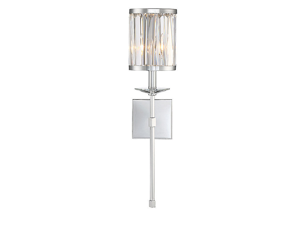 Savoy House Ashbourne 1 Light Wall Sconce in Polished Chrome 9-400-1-11