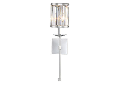 Savoy House Ashbourne 1 Light Wall Sconce in Polished Chrome 9-400-1-11