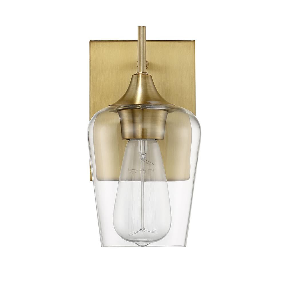 Savoy House Octave 1-Light Wall Sconce in Warm Brass 9-4030-1-322