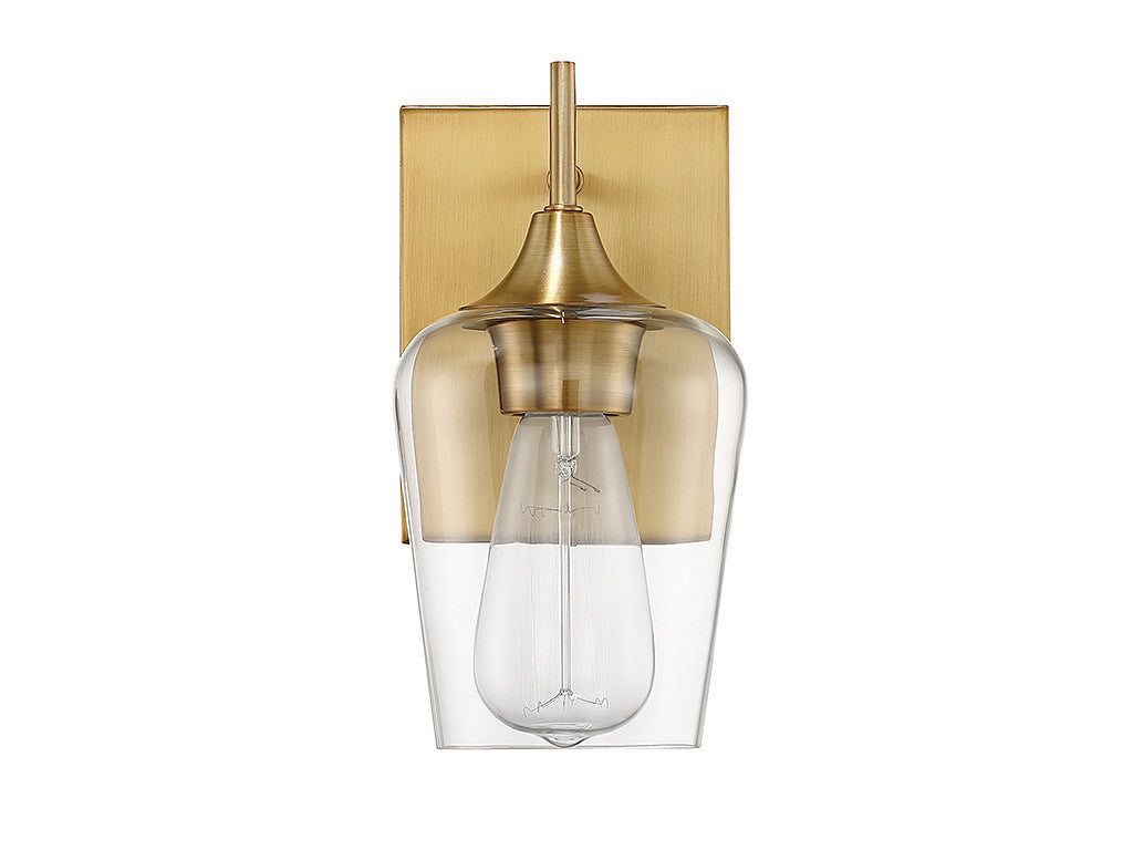 Savoy House Octave 1-Light Wall Sconce in Warm Brass 9-4030-1-322