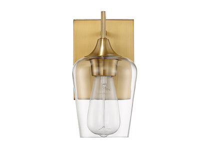 Savoy House Octave 1-Light Wall Sconce in Warm Brass 9-4030-1-322