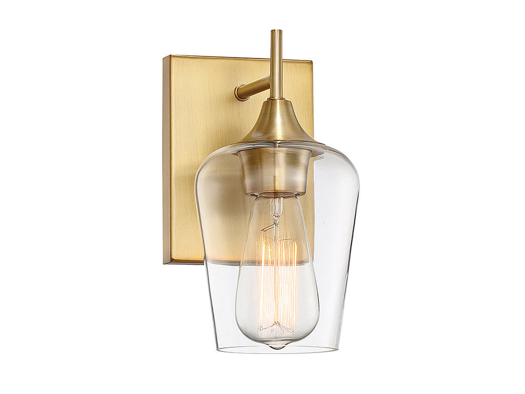 Savoy House Octave 1-Light Wall Sconce in Warm Brass 9-4030-1-322