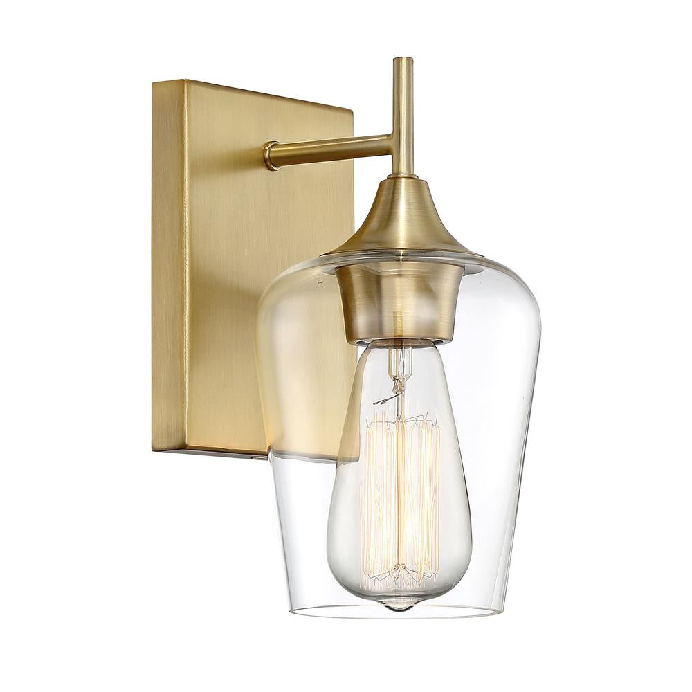 Savoy House Octave 1-Light Wall Sconce in Warm Brass 9-4030-1-322