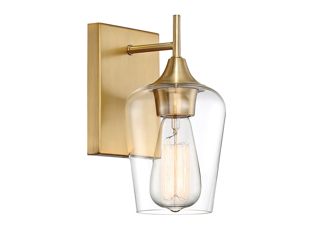 Savoy House Octave 1-Light Wall Sconce in Warm Brass 9-4030-1-322