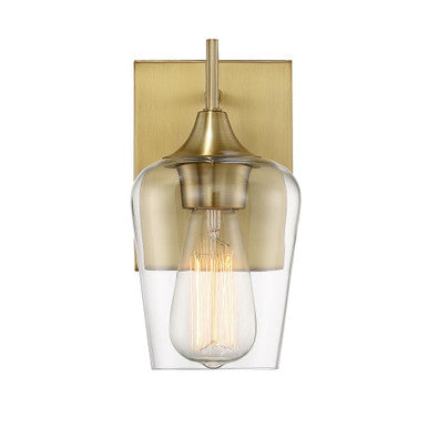 Savoy House Octave 1-Light Wall Sconce in Warm Brass 9-4030-1-322