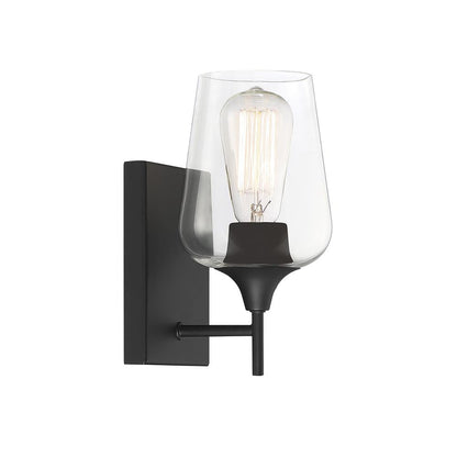 Savoy House Octave 1-Light Wall Sconce in Matte Black 9-4030-1-BK