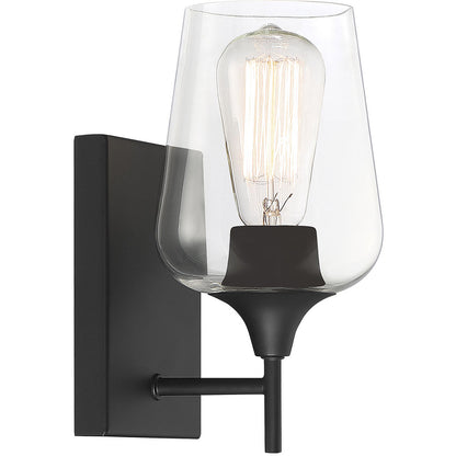 Savoy House Octave 1-Light Wall Sconce in Matte Black 9-4030-1-BK