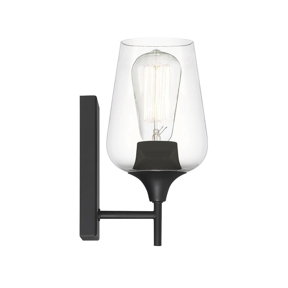 Savoy House Octave 1-Light Wall Sconce in Matte Black 9-4030-1-BK